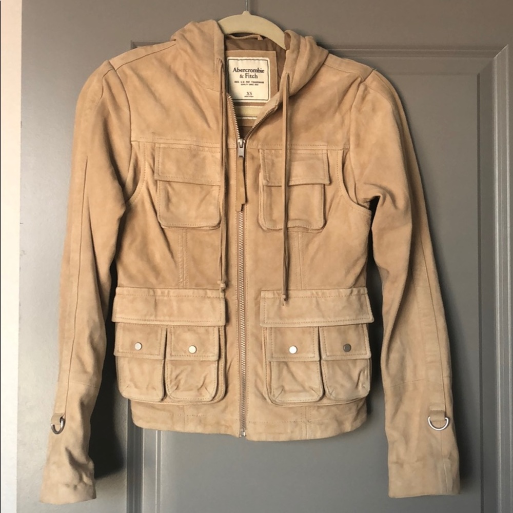 Abercrombie & Fitch Suede Utility Jacket